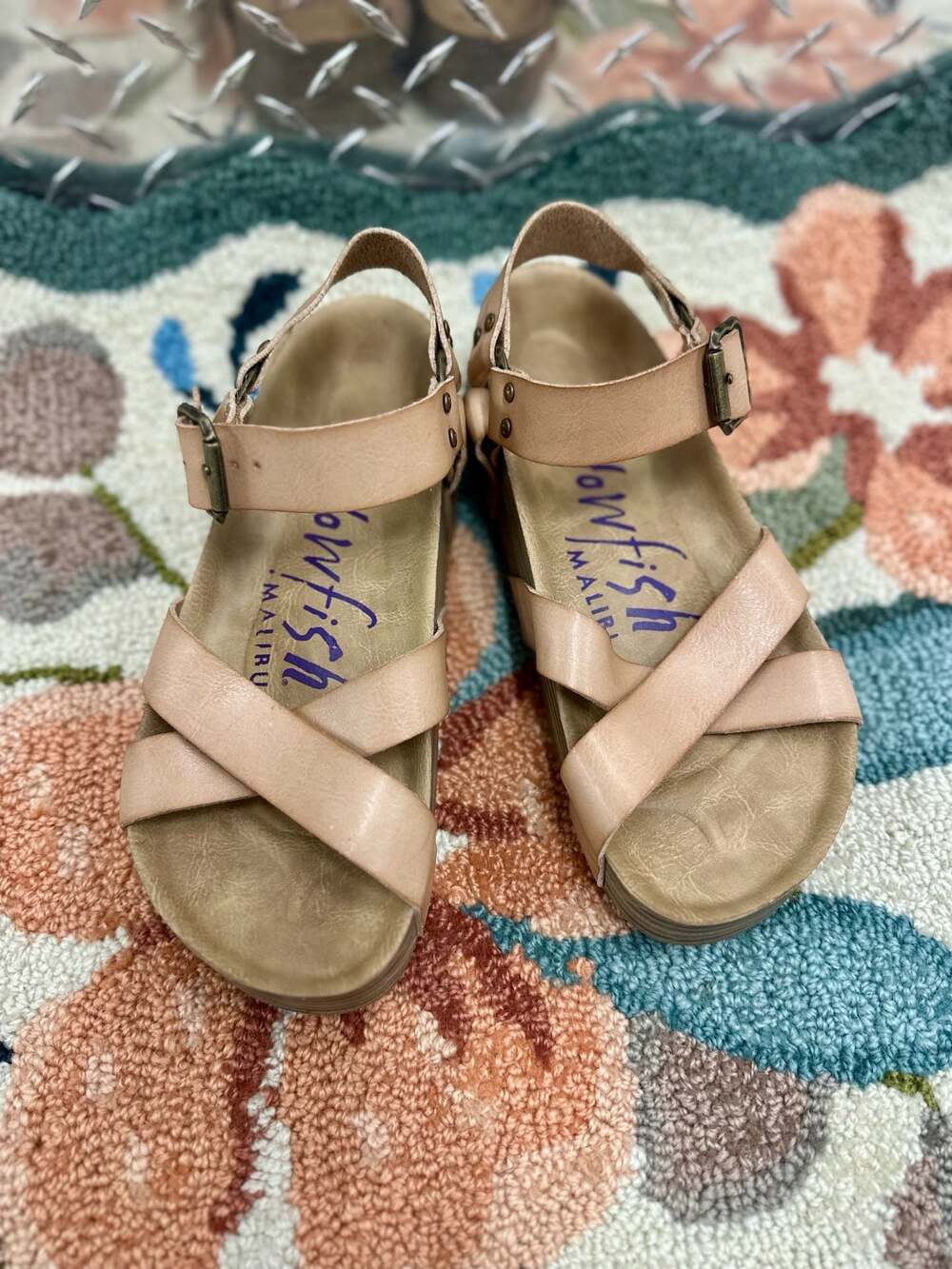 Blowfish Malibu Blush Flatform Sandals